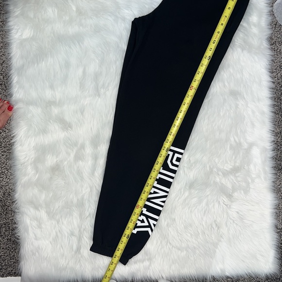 PINK EDL Everyday Lounge Campus pant BLACK block print XS EXTRA SMALL - Picture 7 of 15